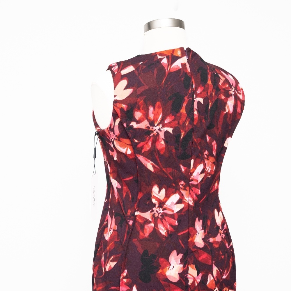 Calvin Klein Floral Print Pencil Dress - Picture 8 of 13